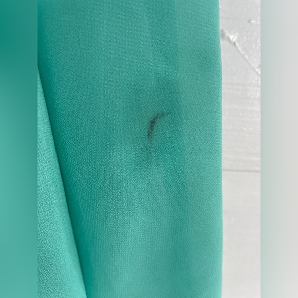 3/25 Mystic Teal/Cream Spring Dress - Picture 8 of 8